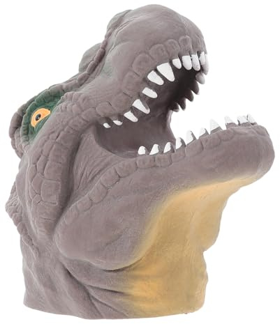 GETAJGHSD Dino Kopf Finger Puppen Spielzeug Dinosaurier Finger Spielzeug Junge Mädchen Kunststoff Fingerpuppe Leicht Tragbar Innen Aussen