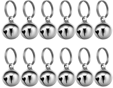 UPKOCH 12pezzi Campanellini di Cane e Gatto Ciondoli Campanella per Animali Domestici Campanellini Decorativi per Accessori di Cane Campanelli Smarrimento per Piccoli Gatti