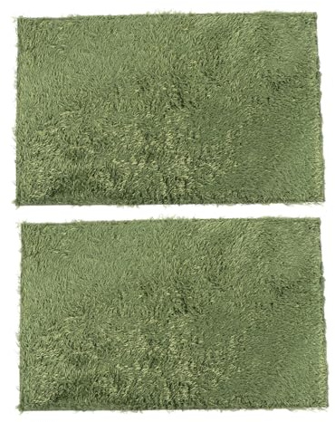 VICASKY 2 pièces Tapis Reptile Mousse Naturelle pour Terrarium Tortue Serpent Lézard Substrat Humide Respirant Confortable