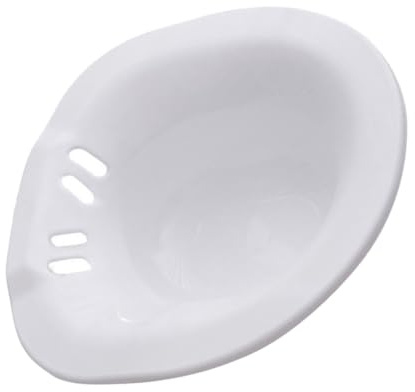 Sitzbad 1 Stück aus Kunststoff, Weiß, Faltbar für Toilette