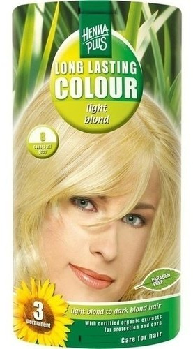 Henna Plus Long Lasting Colour Light Blonde 8 – 100 ml