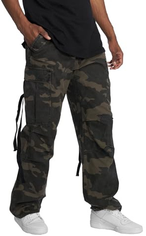 Brandit Herren M65 Vintage Pants Cargo Freizeithose, Woodland, L