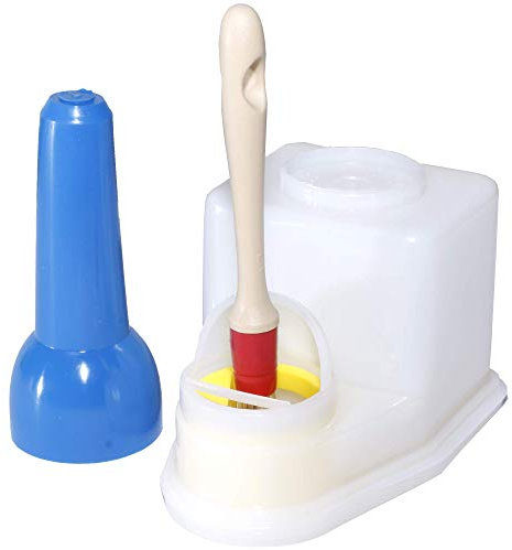 Langlauf Schuhbedarf Leim-Boy Sparbehälter 0,9L – Vorratsbehälter für flüssige Klebstoffe & Farben – Kleberbehälter mit Abstreif-Steg – dicht verschließbar – Werkstatt, Basteln & DIY-Projekte