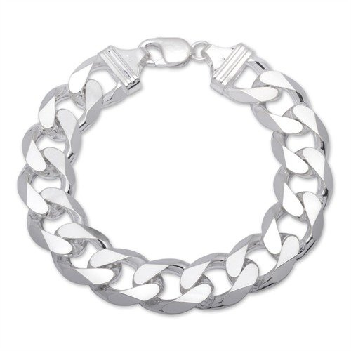 JEWLIX Herrenarmband 925 Silber Panzerarmband 17mm PA0170