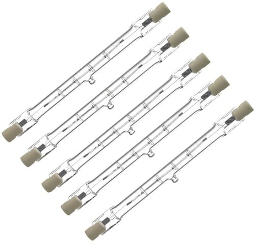 Live-wire-direct 5 x 118mm 240V Eco 120W = 150W R7S Linear Halogen Lamp Tube Light Bulbs Floodlights