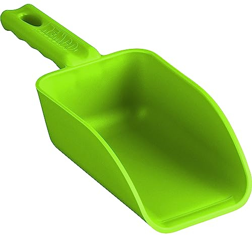 Vikan Remco 630077 Color-Coded Plastic Hand Scoop - BPA-Free Food-Safe Kitchen Utensils, Restaurant and Food Service Supplies, 16 oz, Lime