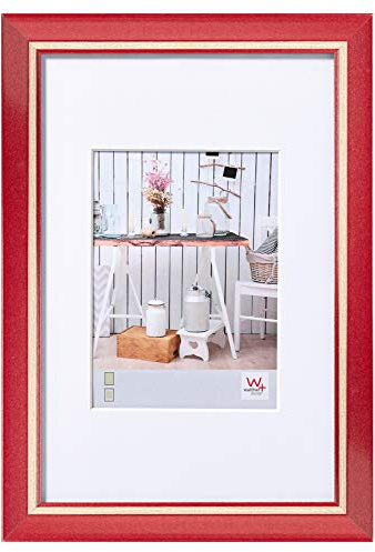 walther design Cornice Rossa 40 x 60 cm con passe-partout, Cornice Chalet Design EL460R