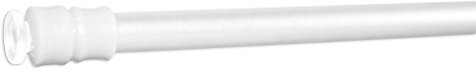 Klemmstange Klemmfix Flex für Scheibengardine Länge 60-90 cm Farbe weiß Fenster Gardine mit Schraubtechnik Ø 6/8 mm - ohne bohren