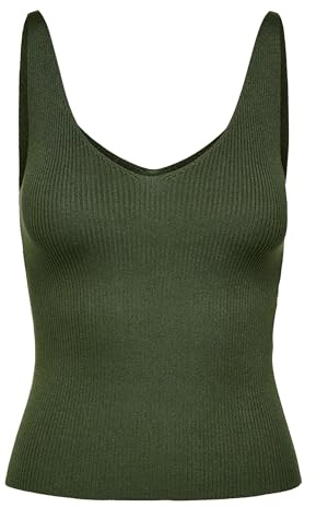JDY JDYNANNA S/L TOP KNT NOOS Camiseta sin Mangas, Kalamata, Medium para Mujer