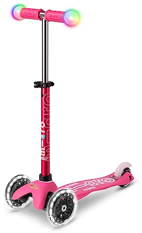 Micro Mobility Micro Mini Kickboard Deluxe Magic pink, Glasfaserverstärkter Kunststoff, Altersgruppe 2-5 Jahre, Belastbarkeit: 50 kg, MMD130, Trittbrett (BxL): 11 x 30 cm
