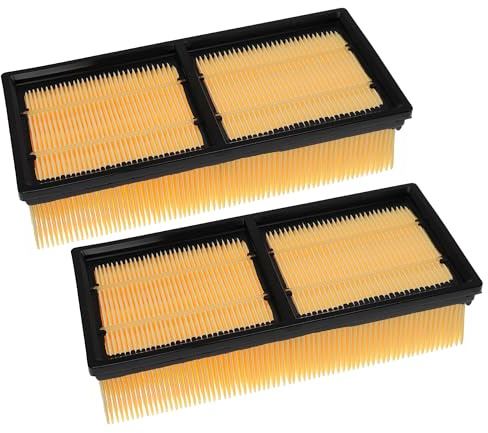 vhbw Set 2x Flat-Fold Filter compatible with Kärcher NT 75/2 Tact² Me Tc Adv Industrial Vacuum Cleaner - Pleated Filter Element