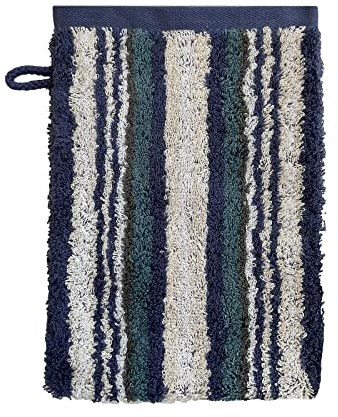 Ross Handtücher Sinfonie Multicolor Streifen 4019 Denim, Waschhandschuh 16x22 cm