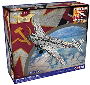 Corgi Diecast Model Plane AA36911 Junkers Ju-52/3M Air Ambulance BM+AA | Stalingrad Evacuation Model Airplane, Diecast Planes & Aircraft Models for Adults, Die Cast Plane, Toy Airplanes