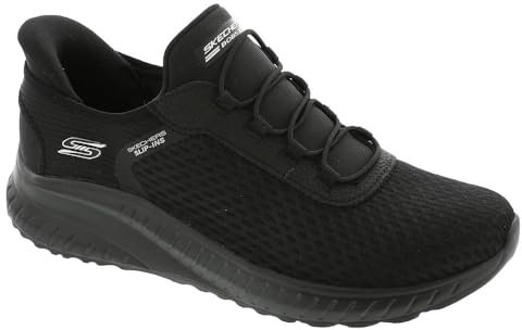 Skechers Women's Bobs Squad Chaos in Color Sneaker, Black Mesh, 5 UK