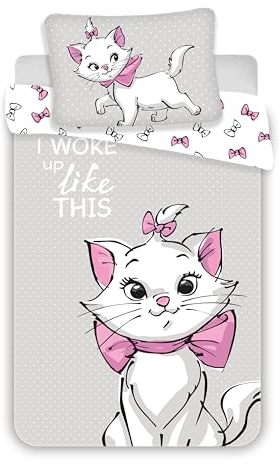 Disney - Parure De Lit en Coton Les Aristochats : Marie 3 - 100 X 135 Cm
