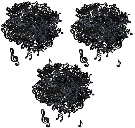 LABRIMP 3packungen Notenpapier Konfetti Dekoration Für Geburtstage Abschlussfeiern Babypartys Und Taufen Glänzende Farbenfrohe Tischdeko Aus Leichtem Material Für Partys Und Feiern