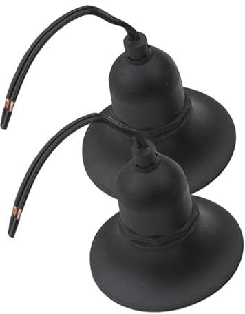 ORFOFE Casquillo E27 para Exterior, Portalámparas Cable de Plástico y Metal, 2 Unidades, Fácil Instalación para Uso Industrial