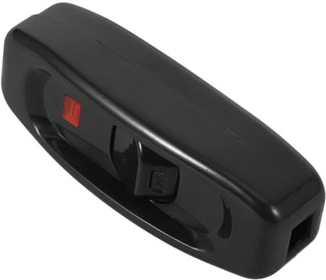 ANDRESLAD Integrierter LED Lichtschalter mit Roter Kontrollleuchte Inline Wippschalter aus Kunststoff Schnurschalter für Tisch und Nachttischlampen Stromsteuerung für Lampen und Elektrische