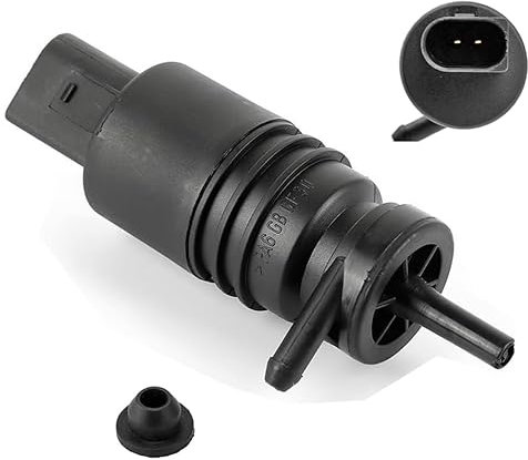 Black Washer Pump, Vehicle Windshield Washer Pump, Washing Water Pump for Windscreen and Headlight Cleaning System, Washer Pumps Suit for Windscreen Washing