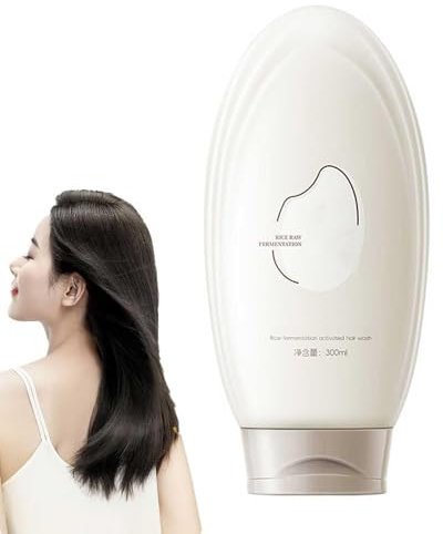 PEAKSEE Crème Capillaire à l'essence de Fermentation de Riz, Masque Capillaire à l'essence de Riz, crème Capillaire lissante hydratante, Masque Capillaire revitalisant en Profondeur à l'eau de Riz