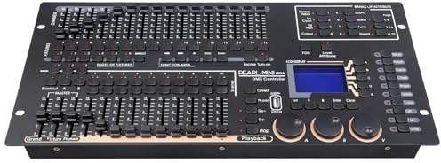 Controller per illuminazione da palcoscenico DMX512 professionale, Mini console per luci da palco Pearl, 1024 canali, 96 apparecchi, 60 scene, compatibile con USB R20