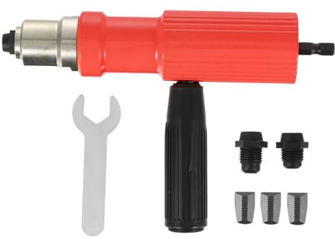 MAGICLULU Adaptador De Taladro Para Remachadora Eléctrica Compatible Pistola Remachadora Para Montaje De Tuercas De Inserción
