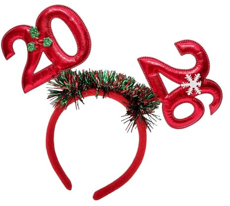 2026 Silvester-Haarreif, funkelnder Party-Kopfschmuck mit Girlanden für Festival, Event, Feier, Versammlung, Kopfbedeckung, Silvesterfeier, Stirnbänder