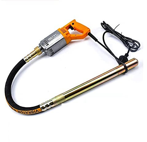 Malaxeur Beton, Vibrateur de vibrateur de construction Vibromator Crayon électrique à la main avec 1m 1.2m 1.5m Tuyau(3900W motor+25#1.5 meter rod)