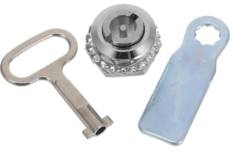 HEALSOPTHY Zinc Alloy Cam Lock Set with Keys for Electric Meter Box and Cabinet Door Latch Locker Kit S Type Cam Lock Suitable for Outdoor Electrical Cabinets and Mailboxes