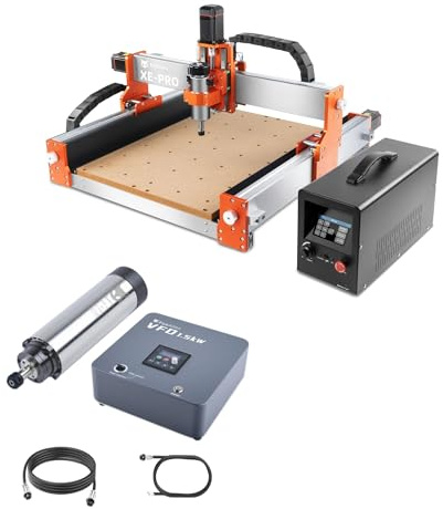 FoxAlien XE-PRO CNC-Fräsmaschine und 1,5-kW-VFD-Spindel-Upgrade-Kit für das Schneiden von Metall und Holz