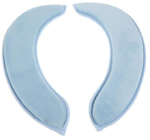 HOLIDYOYO Coussin Adhésif de Siège de Toilette en Éponge Bleue, Rembourrage Épais et Lavable, Couverture Sanitaire Confortable pour Wc Domestiques