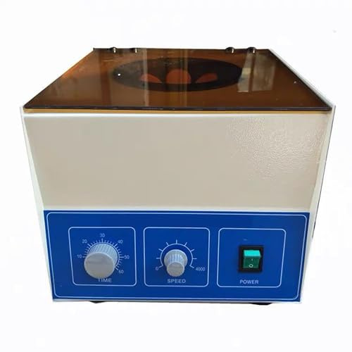 KACBFEE Centrifuga da Laboratorio elettrica da banco, a Bassa velocità, 4000 Giri/min, 100 ml*4, 50 ml*8, con Timer 0-60 min per Ricerca scientifica, College e università, Agricoltura 100ml*4