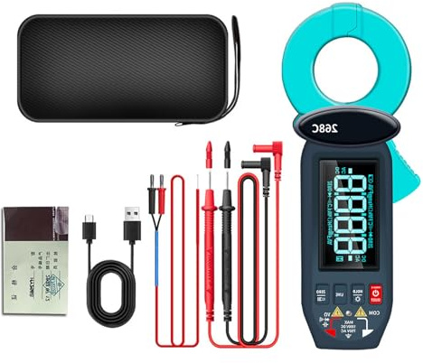 Pince de mesure de courant de fuite avancée - Caractéristiques : stockage de données - Transfert USB et fonction de plage automatique - Stockage de données - Pince multimètre USB