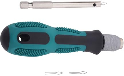 YUOIUX Nippelschraubendreher Nippelentfernungs- und Einsteckwerkzeug für Fahrräder, Felgen, Speichen, Schraubendreher mit Griff, Fahrrad-Nippel-Treiberwerkzeug