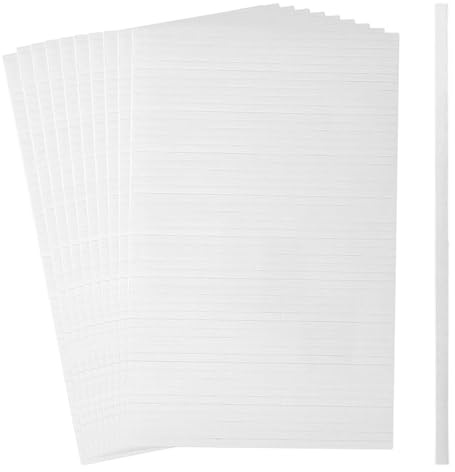 QLHNGUZ 500 Pcs Thin Double Sided Tape, Double Sided Foam Tapes Dual-adhesive 3D Foam Sticky Strips Pop Strips Adhesive Mount for Shaker Card, Scrapbooking Office Supplies