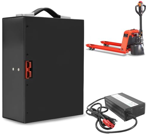 HJGHY Batterie au Lithium 48V 10Ah, 15Ah, 20Ah pour Chariot élévateur électrique et transpalette, avec poignée de Transport. Batteries LiFePO4 48V pour Kits Moteurs de 450W à 1 000W.,48v15ah