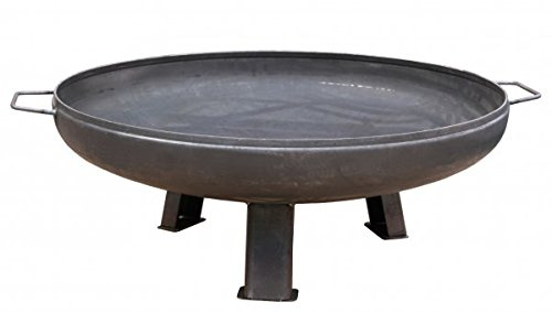 Feuerschale Ø 650 mm Grillschale 65 cm inkl. 3 Füße und 2 Griffe Wandstärke 3 mm