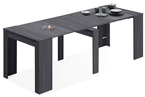 13Casa Granada B1 - Tavolo consolle Estensibile. Dim: 50x90x78 h cm. col: Grigio. Mat: Melamina.