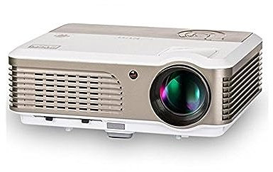 EUG X760+ LED Projector Wifi Android 4.2 System 1280x600 Support 1080p Multimedia Red/Blue 3D Adjustable Focus Keston Corrention USB/HDMI/VGA Port for Computer Laptop Home Cinema Digital Projectors 2600 Lumen with Speakers