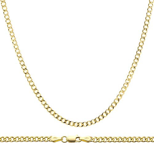 PRINS JEWELS 14 Karat / 585 Gold Panzerkette Gelbgold Unisex - Breite 3 mm