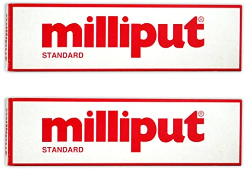 Milliput Epoxy Putty - Standard (Yellow/Grey) 113.4g Kit - 2pk by Milliput ( MB Fibreglass )