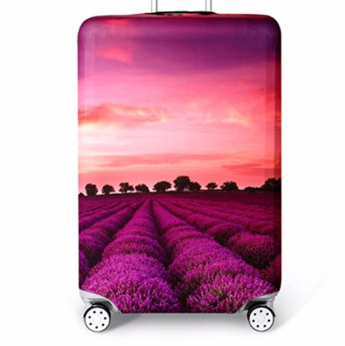 YianBestja Elastisch Reise Kofferschutzhülle Abdeckung Waschbar Kofferhülle Schutz Bezug Luggage Cover für 18-32 Zoll Koffer