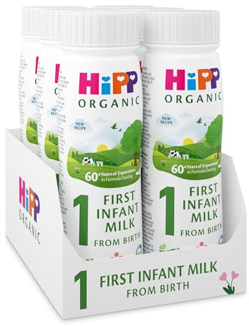 HiPP Organic 1 First Milk Ready To Feed 200ml (pack of 6)