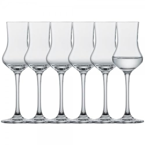 Schott Zwiesel Lot de 6 verres à grappa/digestif en cristal 95 ml Passe au lave-vaisselle, résistant aux rayures et incassable