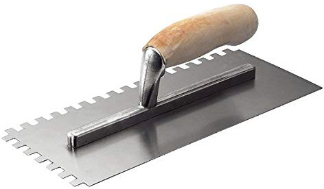 PLATOIR DENTELLE COUTEAU TALOCHE SPATULE LISSAGE A DENTS 5MM POUR COLLE CARRELAGE ENDUIS ENDUISEUR CARRELEUR