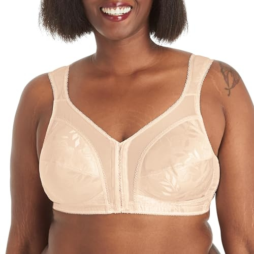 Playtex womens 18 Hour Front-close Wirefree W/ Flex Back Us4695 Full Coverage Bra, Light Beige, 42C US