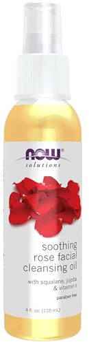 NOW Solutions, Soothing Rose Facial Cleansing Oil With Jojoba Oil, Vitamin E and Rose Absolute, 4 Fluid Ounce