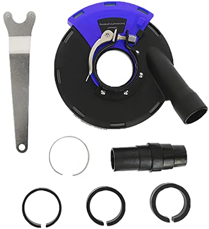 Karl Dahm Capot d'aspiration universel Ø 125 mm I Aide à l'aspiration professionnelle pour meuleuse d'angle – 12068