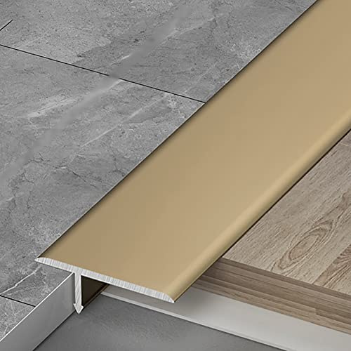 Listón de transición Dorado/baldosa a Barra de umbral de Madera, listón de remate Estilo T para Juntas de Piso/Pisos divisorios, Listones de Revestimiento para Pisos laminados
