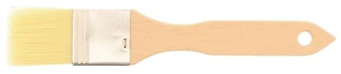 teemando® Haushaltspinsel, flach, 21X3,6 cm, 1,5 Zoll breiter Backpinsel mit Naturborsten